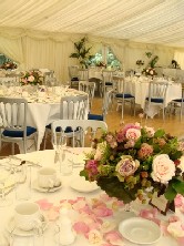 Roses on cake stands